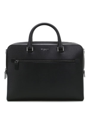 MICHAEL KORS: borse da ufficio - Valigetta media Harrison in pelle