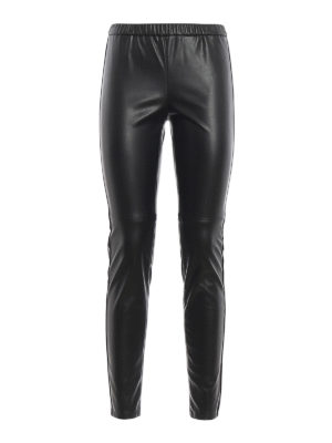 MICHAEL KORS: Pantalones de cuero - Pantalones De Cuero - Negro