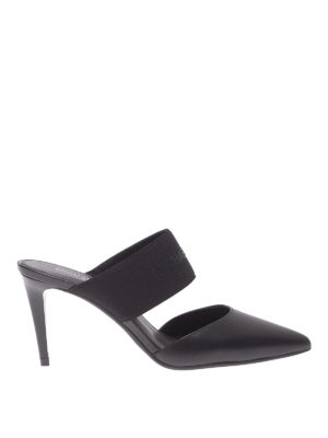 MICHAEL KORS: sabot - Sabot Meadow in pelle nera