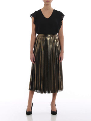 michael kors skirts gold