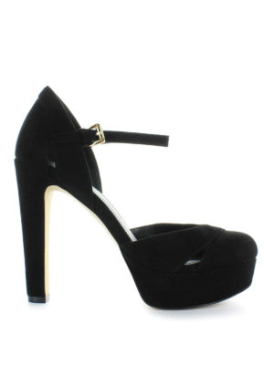 MICHAEL KORS: sandali - Sandali alti Winona in camoscio con plateau