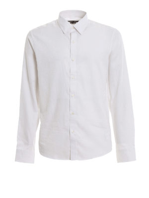 MICHAEL KORS: shirts - All over jacquard logo shirt