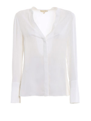 MICHAEL KORS: shirts - Flared cuffs silk shirt