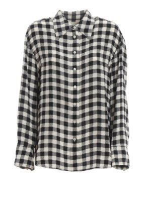 MICHAEL KORS: camicie - Camicia a quadri in seta