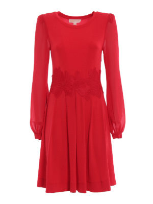 Michael Kors: short dresses - Flowers embroidery viscose dress