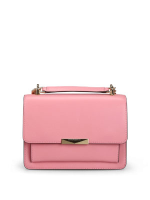 MICHAEL KORS: borse a spalla - Borsa Jade L in pelle liscia rosa