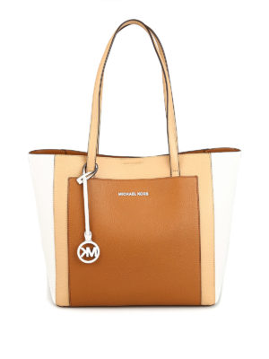 MICHAEL KORS: shopper - Shopper Gemma grande in pelle