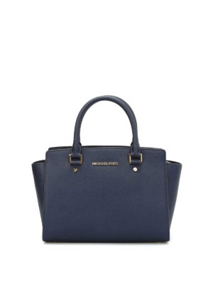 Michael Kors: totes bags - Selma Medium saffiano top zip tote