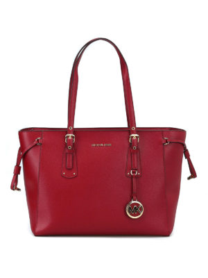 MICHAEL KORS: shopper - Borsa in pelle Voyager media