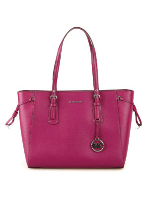 MICHAEL KORS: shopper - Shopper Voyager media in pelle