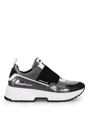 MICHAEL KORS: sneakers - Sneaker Cosmo slip on argentate