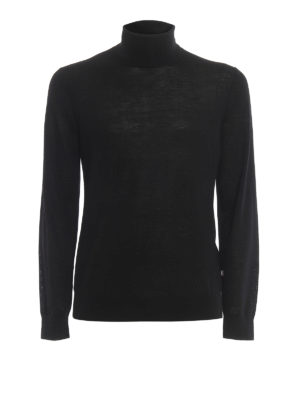 MICHAEL KORS: Turtlenecks & Polo necks - Black extrafine merino wool turtleneck