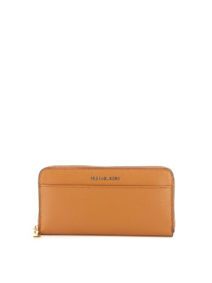 MICHAEL KORS: wallets & purses - Jet Set brown leather continental wallet