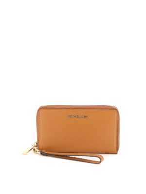 MICHAEL KORS: wallets & purses - Jet Set brown zip-around wallet