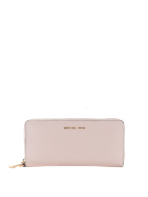 MICHAEL KORS: wallets & purses - Light pink saffiano leather wallet