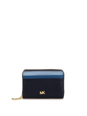 MICHAEL KORS: portafogli - Portafoglio Money Pieces nei toni del blu