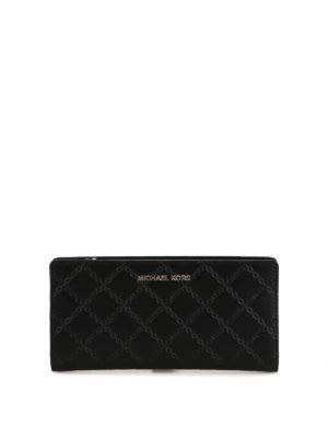 MICHAEL KORS: portafogli - Portafoglio Money Pieces in pelle goffrata