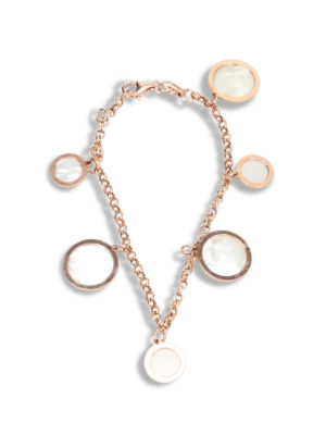 Michelangelo: Bracelets & Bangles - Bracelet with mother-of-pearl hoops