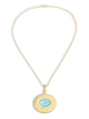 Michelangelo: Necklaces & Chokers - Glass paste intaglio necklace