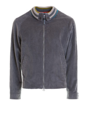 MISSONI: giacche casual - Giacca in velluto a costine con righe fluo