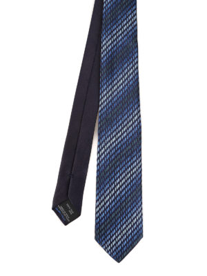 MISSONI: cravatte e papillion - Cravatta in seta a righe tono su tono