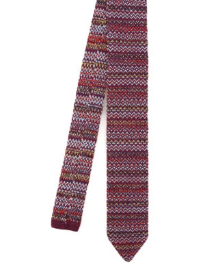 MISSONI: cravatte e papillion - Cravatta in misto seta lavorata a maglia