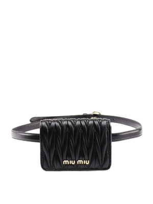 MIU MIU: marsupi - Marsupio in pelle matelassé