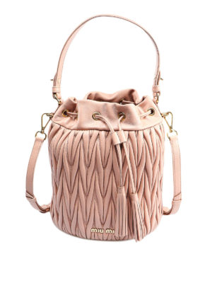 MIU MIU: Secchielli - Secchiello in nappa matelassé