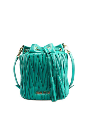 MIU MIU: Secchielli - Secchiello piccolo in nappa matelassé