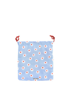 MIU MIU: custodie e cover - Astuccio in nylon margherite con coulisse