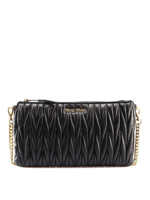 MIU MIU: pochette - Clutch in nappa matelassé