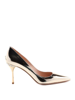 MIU MIU: scarpe décolleté - Décolleté in pelle specchiata