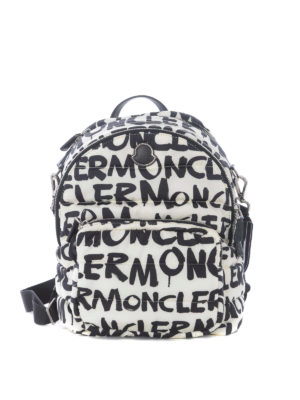 MONCLER: zaini - Zaino Kilia in nylon con logo lettering