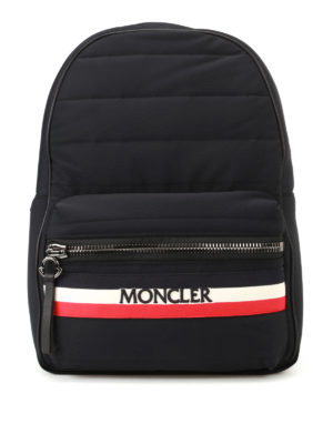 MONCLER: zaini - Zaino nero New George in nylon