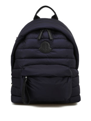 MONCLER: zaini - Zaino Pelmo in nylon blu