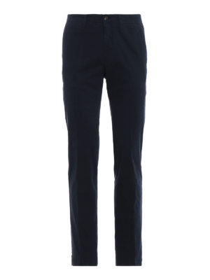MONCLER: pantaloni casual - Pantaloni tinti in capo in cotone