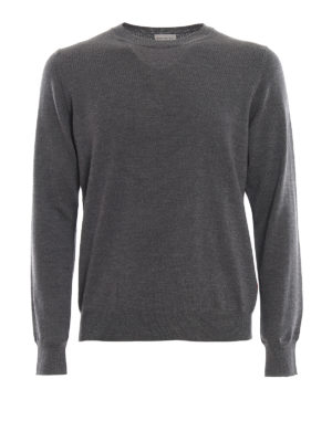 MONCLER: crew necks - Tricolour bands wool sweater