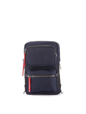 MONCLER: cross body bags - Gardon blue cross body bag