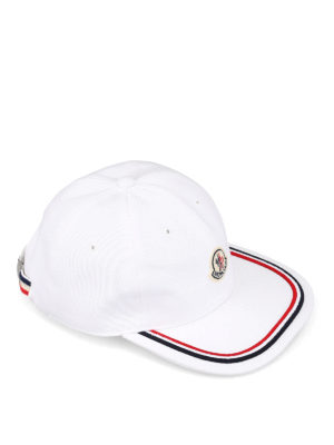MONCLER: cappelli - Cappellino da baseball con tricolore