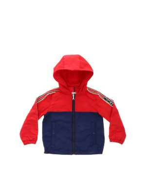 MONCLER JR: casual jackets - Gittaz jacket in blue and red