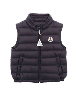 MONCLER JR: padded coats - New Amaury waistcoat in blue
