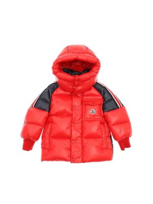 MONCLER JR: padded coats - Sigean down jacket in red