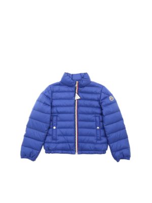MONCLER JR: padded coats - Tarn down jacket in ocean blue color