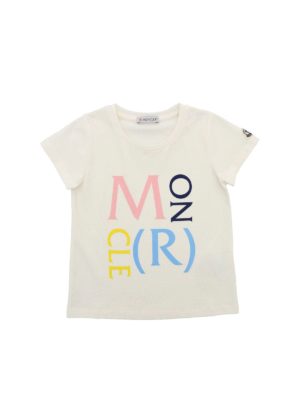 MONCLER JR: Camisetas - Camiseta - Crema