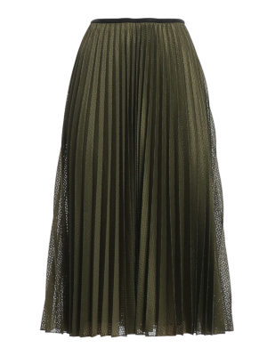 MONCLER: Knee length skirts & Midi - Drilled skirt