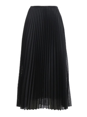 MONCLER: Knee length skirts & Midi - Pleated tech fabric jacket