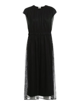 MONCLER: Vestidos largos - Vestido Largo - Negro