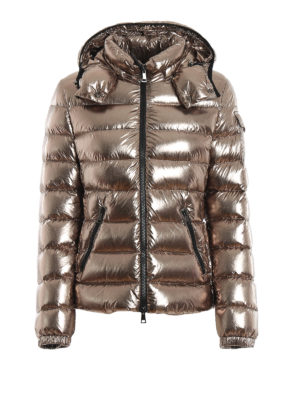 MONCLER: Kurze Daunenjacken - Daunenjacke - Metallic