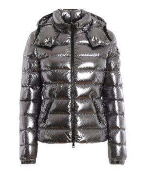 MONCLER: padded jackets - Bady silver puffer jacket