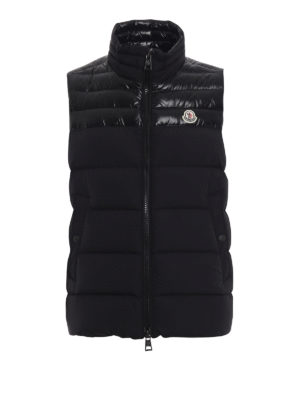 MONCLER: giacche imbottite - Gilet piuma Deneb nero